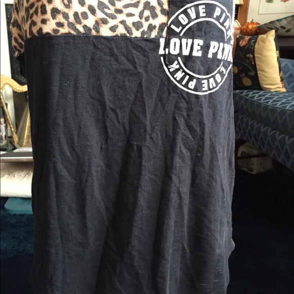 Pink by VS - Black and Cheetah Tank Top Size Small - Picture 3 of 10